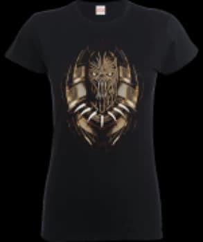 Black Panther Gold Erik Womens T-Shirt - Black