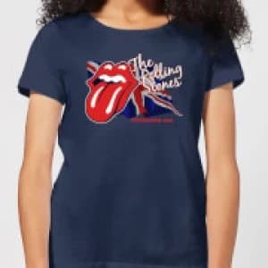Rolling Stones Lick The Flag Womens T-Shirt - Navy - L