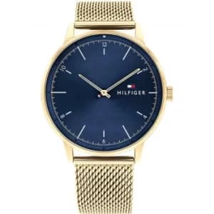 Tommy Hilfiger 1791877 Mens Gold IP Mesh Bracelet Wristwatch