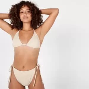 Kangol Check Tie Back Bikini Top Womens - Grey