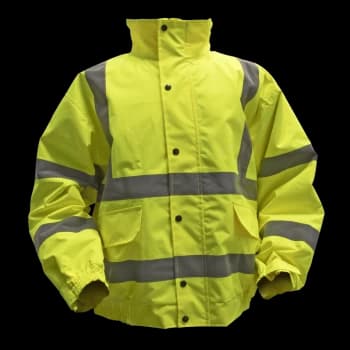 Hi-vis Yellow Jacket with Quilted Lining & Elasticated Waist - XX-Large