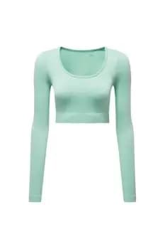 Ribbed Seamless 3D Crop Top