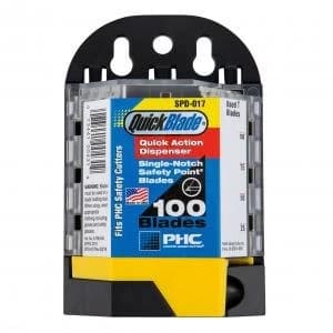 Pacific Handy Cutter Safety Point Blades Dispenser Silver Ref SPD 17