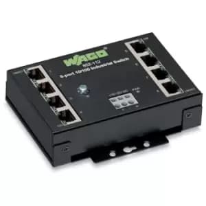 WAGO 852-112 Industrial-Eco-Switch, 8-Port 100Base-Tx, Black