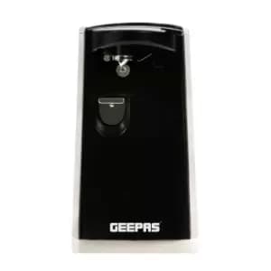Geepas GCO63023UK 3In1 Can Opener, Bottle Opener And Knife Sharpener - Black
