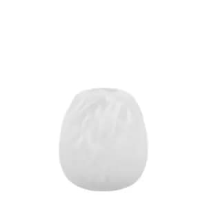 Parnwell Vase Frosted White Speckle 17cm White