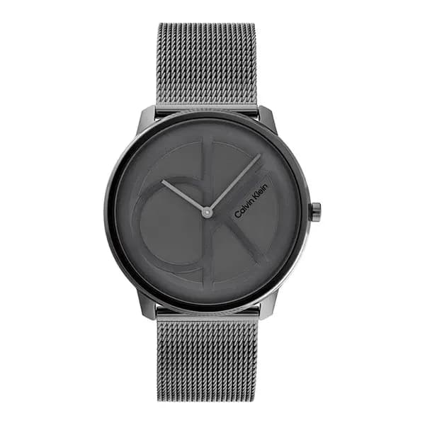 Calvin Klein 25200030 Grey IP Mesh Bracelet Watch - W46101