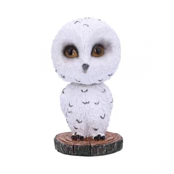 Bobble Beak Snowy Owl Bobble Head Figurine
