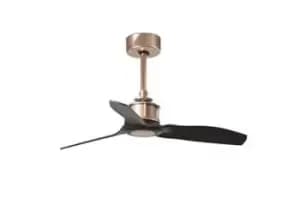 Just Fan Copper ceiling fan 3 Blades Black blades 81cm