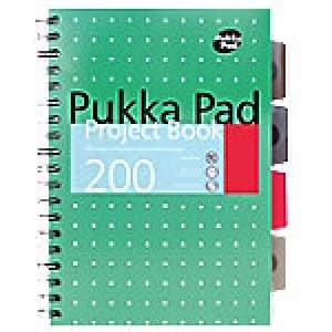 Pukka Pad Project Book Metallic B5 Ruled 8mm Lines Green 3 pieces of 100 sheets