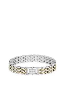 Boss Ladies Boss Isla Tone Yellow Gold Ip And Stainless Steel Bracelet.