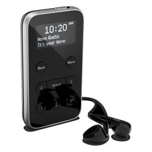 MOVE R3 BLACK Lightweight Rechargeable Personal DABFM Radio in Black