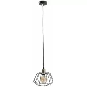 Netlighting Luna Wire Frame Pendant Ceiling Light Gold, 25cm, 1x E27