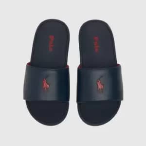 Polo Ralph Lauren Navy & Red Cayson Boys Junior Sandals