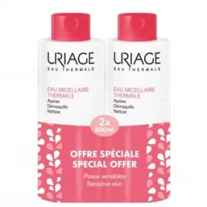 Uriage Thermal Micellar Water for Sensitive Skin 2 x 500ml (Special Offer)