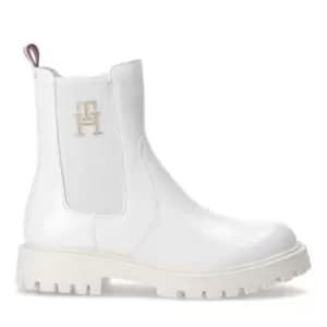 Tommy Hilfiger Raps Mono Chelsea Boot Junior - White