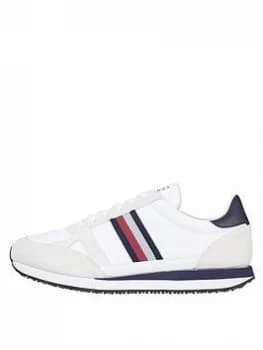 Tommy Hilfiger Runner Lo Leather Stripes Trainers - White