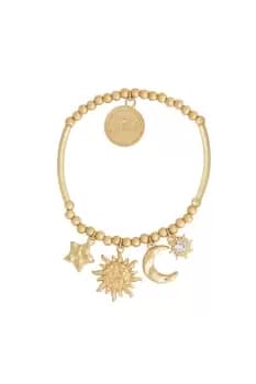 Gold 'Cielo' Charm Ball Bracelet