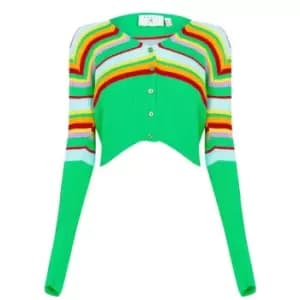 Daisy Street Striped Knit Cardigan - Multi