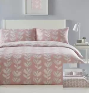 Escada Coral Single Duvet Cover Set Reversible Minimalistic Bedding