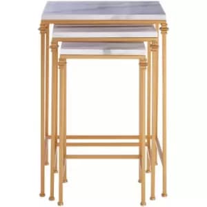 Avantis Set of 3 Square Side Tables - Premier Housewares