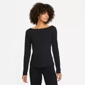 Nike Yoga Dri-FIT Luxe Womens Long-Sleeve Top - Black