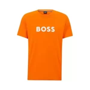 Boss Round Neck Logo T Shirt - Orange