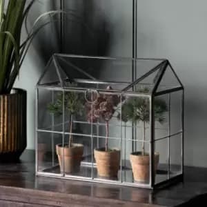 Set of 3 Potted Pine Cone Trees 23cm Brown