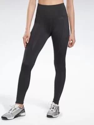Reebok Workout Ready Pant Program High Rise Leggings, Black, Size S, Women