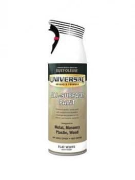 Rust-Oleum Universal Metal And All-Surface Spray Paint - Matt White 400Ml