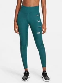 Nike Running Epic Fast Gx Legging, Green Size M Women