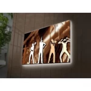 4570DACT-70 Multicolor Decorative LED Lighted Canvas Painting