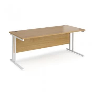 Maestro 25 WL Straight Desk 1800mm x 800mm - White Cantilever Frame o