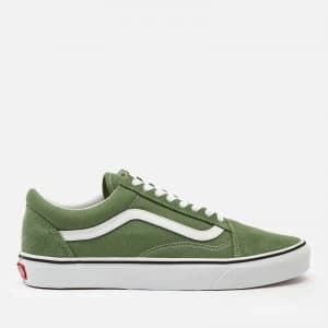Vans Mens Old Skool Trainers - Shale Green/True White - UK 11
