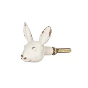 Antique White Rabbit Head Drawer Knob