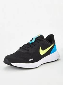Nike Revolution 5 Junior Trainers - Black/Yellow