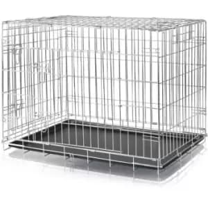 Home Kennel 93x69x62cm Galvanized TRIXIE - Grey