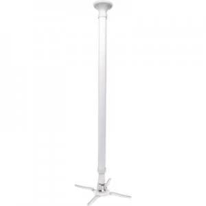 Manhattan 424868 Projector ceiling mount Tiltable, Rotatable Max. distance to floor/ceiling: 197cm Silver