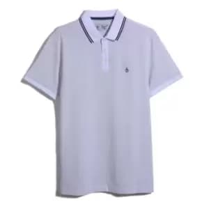 Original Penguin Jacquard Polo Shirt Mens - White