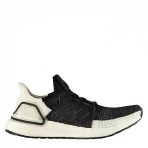 adidas UltraBoost 19 Mens Running Shoes - Black/White/Gry