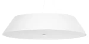 Vega Cylindrical Pendant Light White 70cm E27