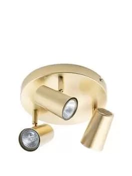 Inlight Harvey 3-Light Ceiling Spotlight Satin Brass
