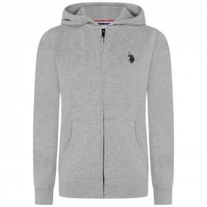 US Polo Assn Zip Hoodie - Vintage Grey