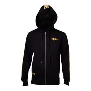 Fallout - Vault-Tec Mens Large Hoodie - Black/Yellow