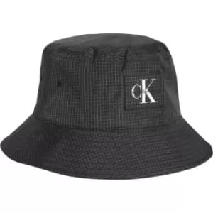 Calvin Klein Jeans Utility Grid Bucket Hat - Black