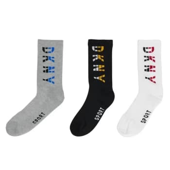 DKNY 3 Pack Socks - Monochrome