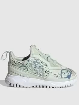 adidas Originals Infant Disney Flex, Green/White, Size 4