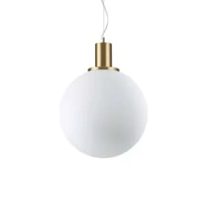 Loko 1 Light Globe Ceiling Pendant White