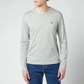 Polo Ralph Lauren Mens Liquid Cotton Long Sleeve T-Shirt - Andover Heather - M