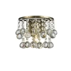 Design wall lamp Acton Antique brass 1 bulb 17cm